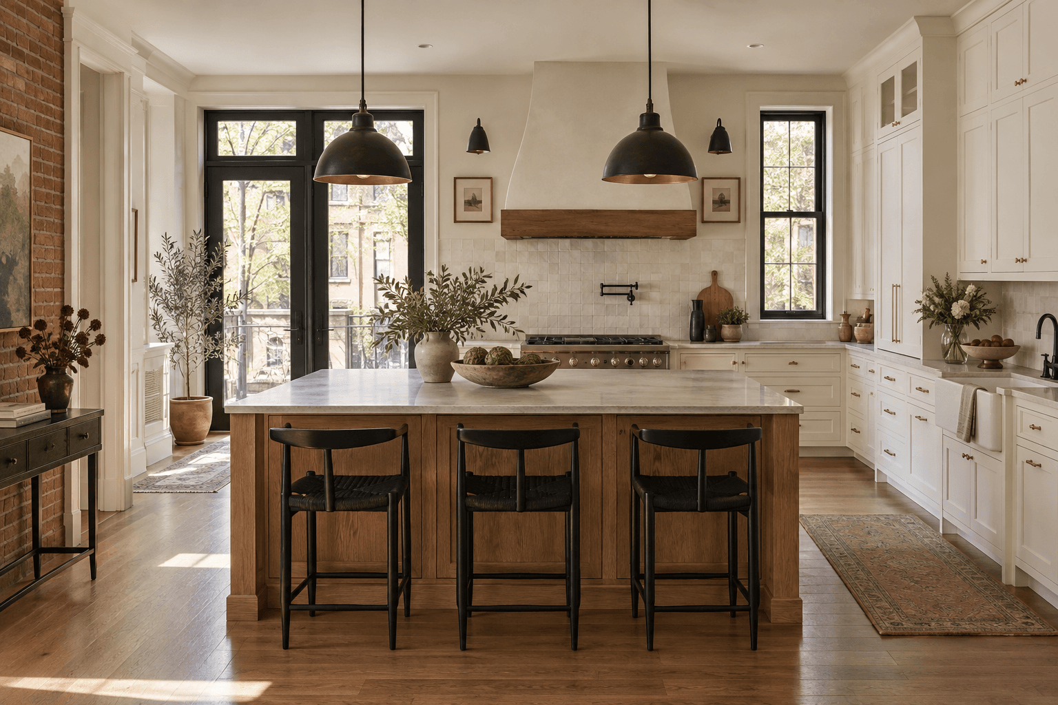 Warm wood kitchen design inspiration